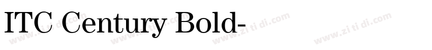 ITC Century Bold字体转换